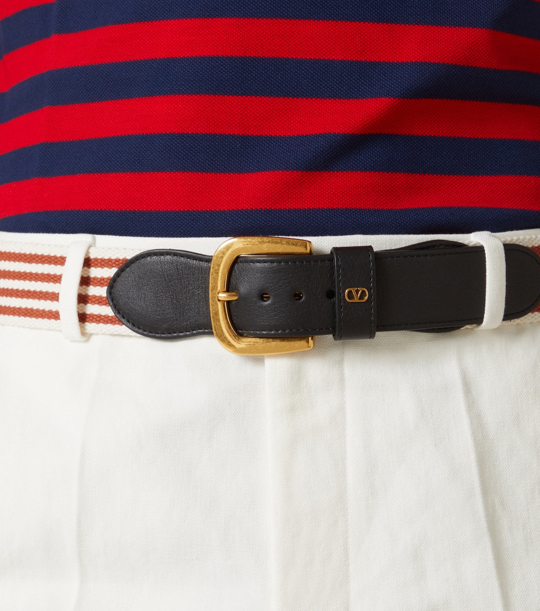 Striped belt | Valentino Garavani