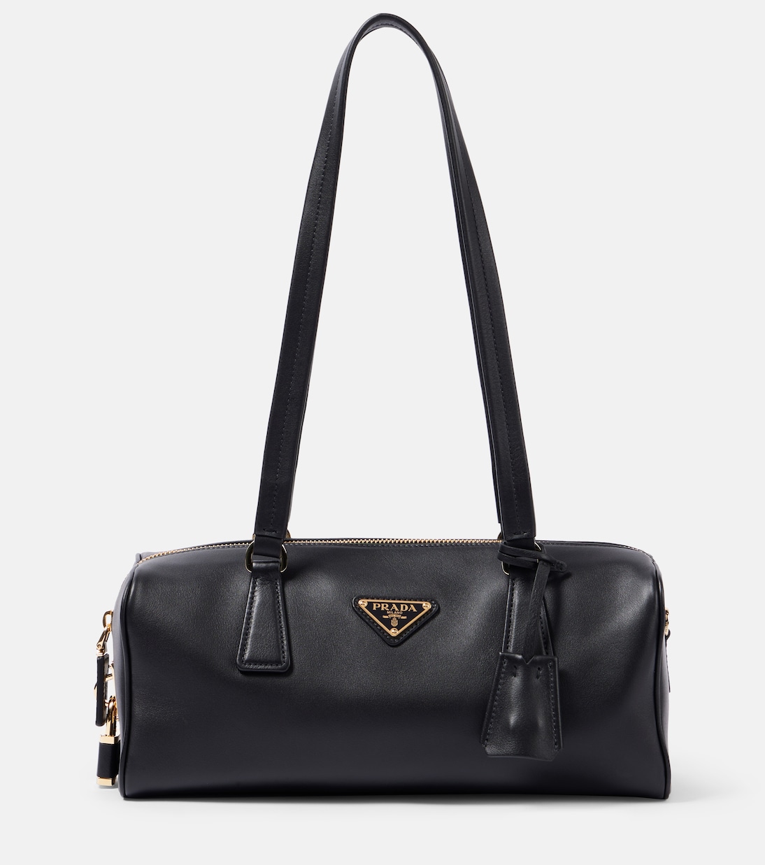 Medium leather shoulder bag | Prada