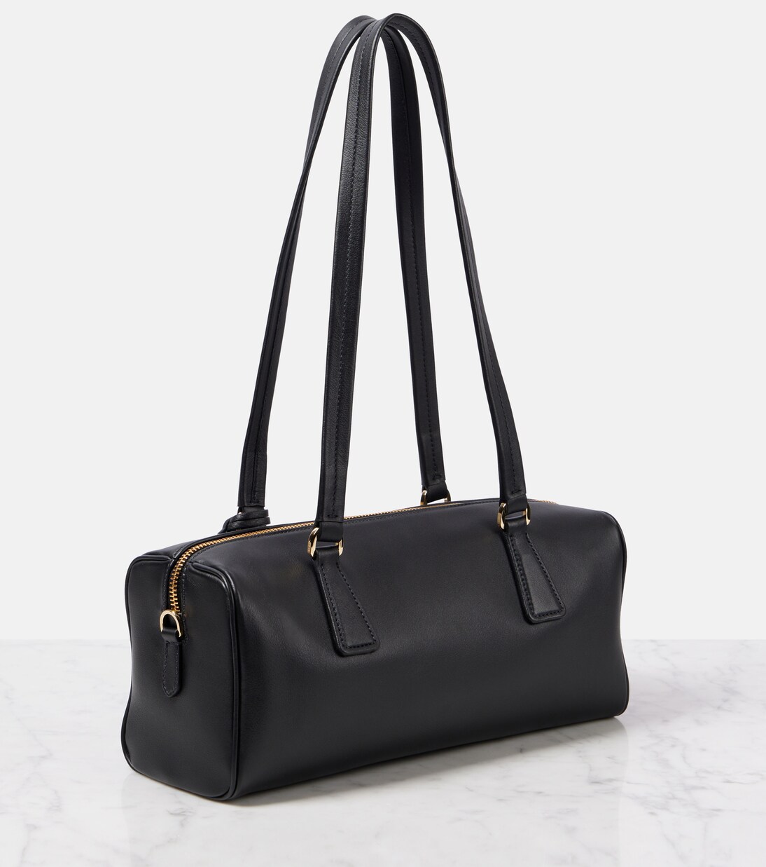 Medium leather shoulder bag | Prada
