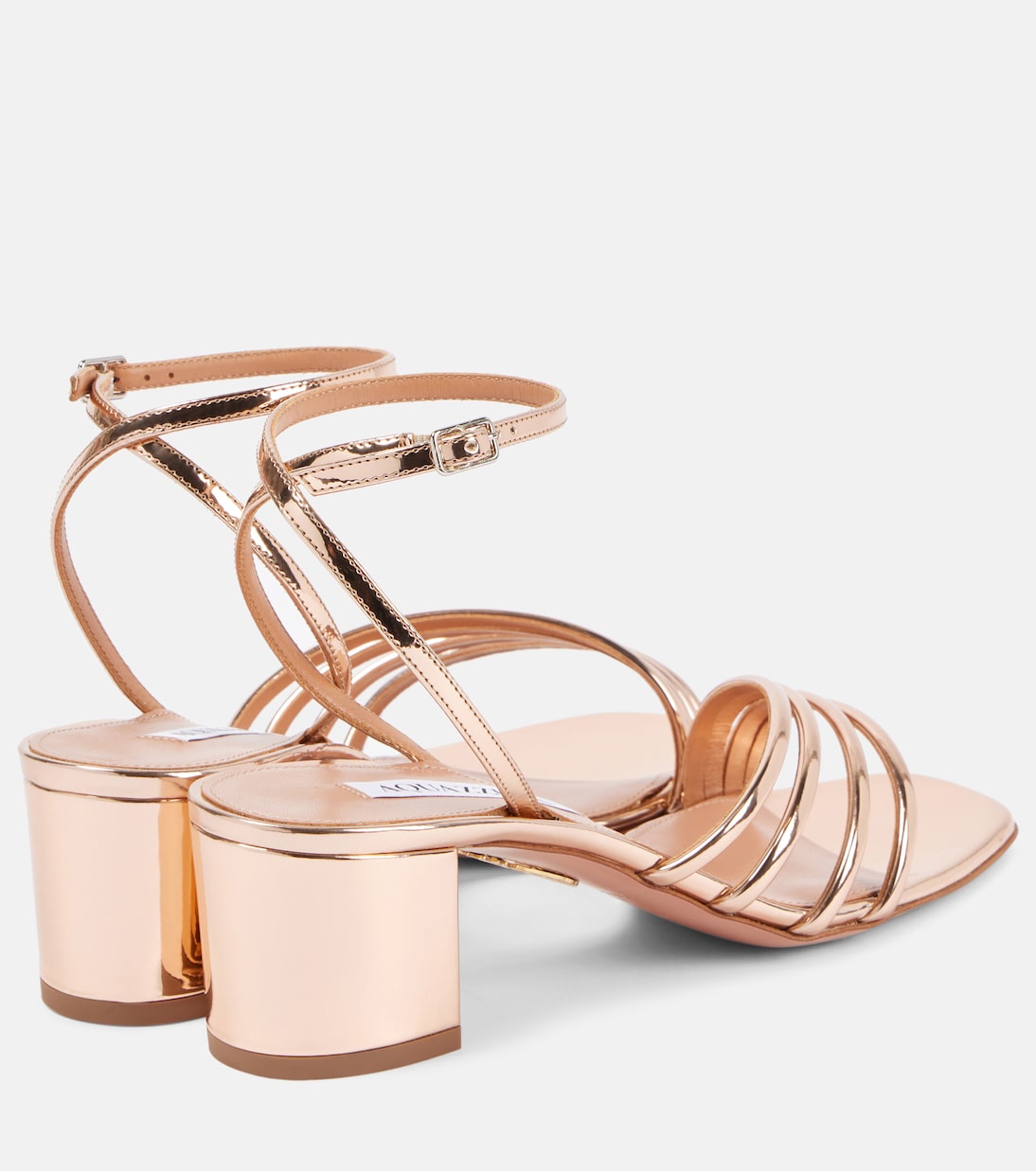 Sandalen Latour 50 aus Metallic-Lederimitat | Aquazzura