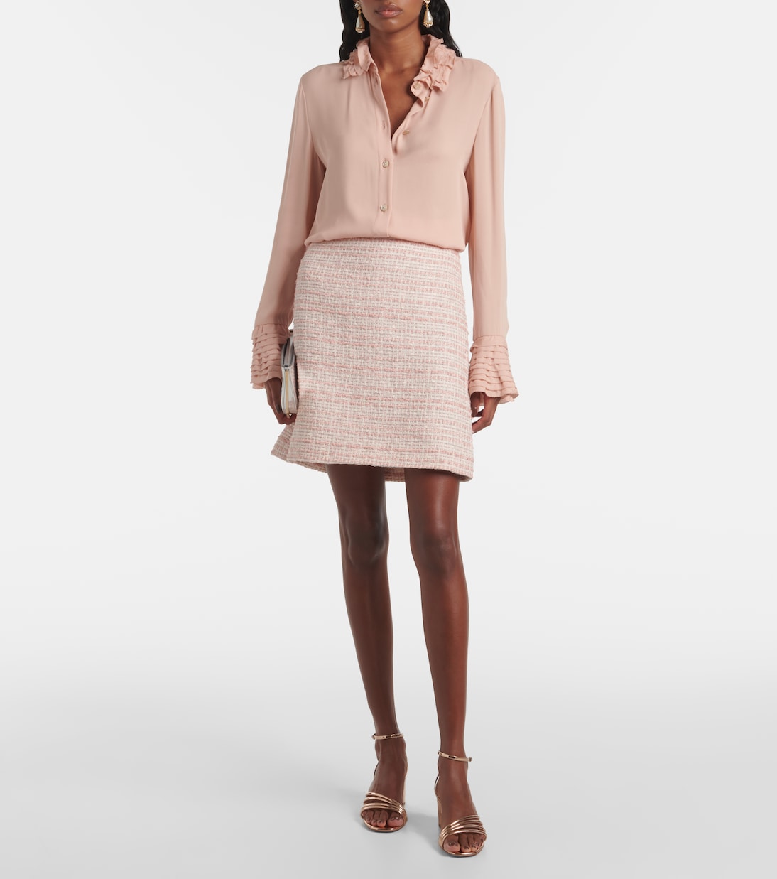 Sandalen Latour 50 aus Metallic-Lederimitat | Aquazzura