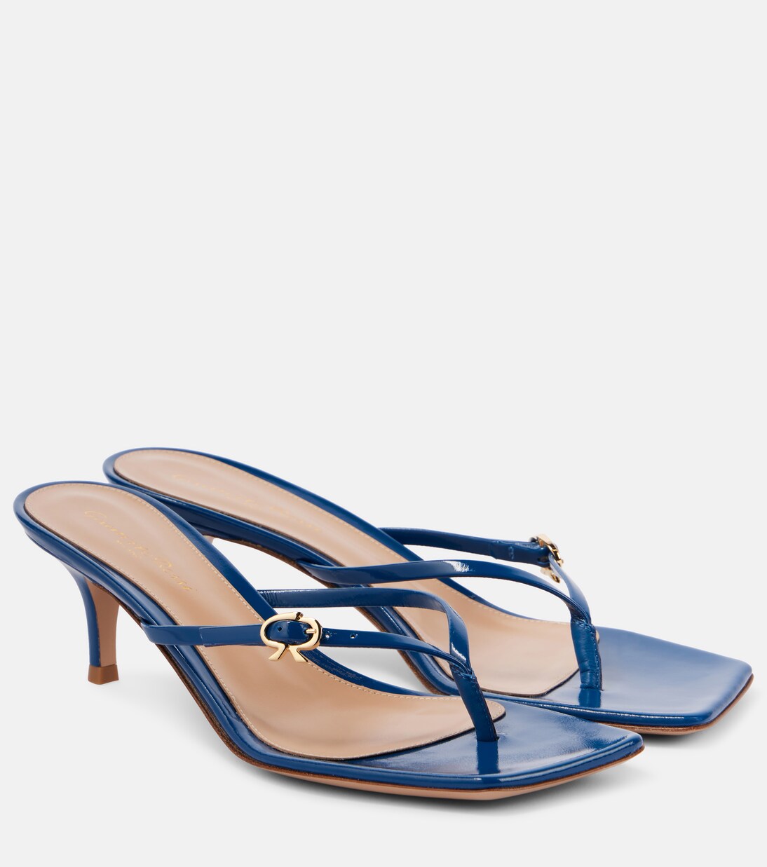 Sandalen Ribbon aus Lackleder | Gianvito Rossi