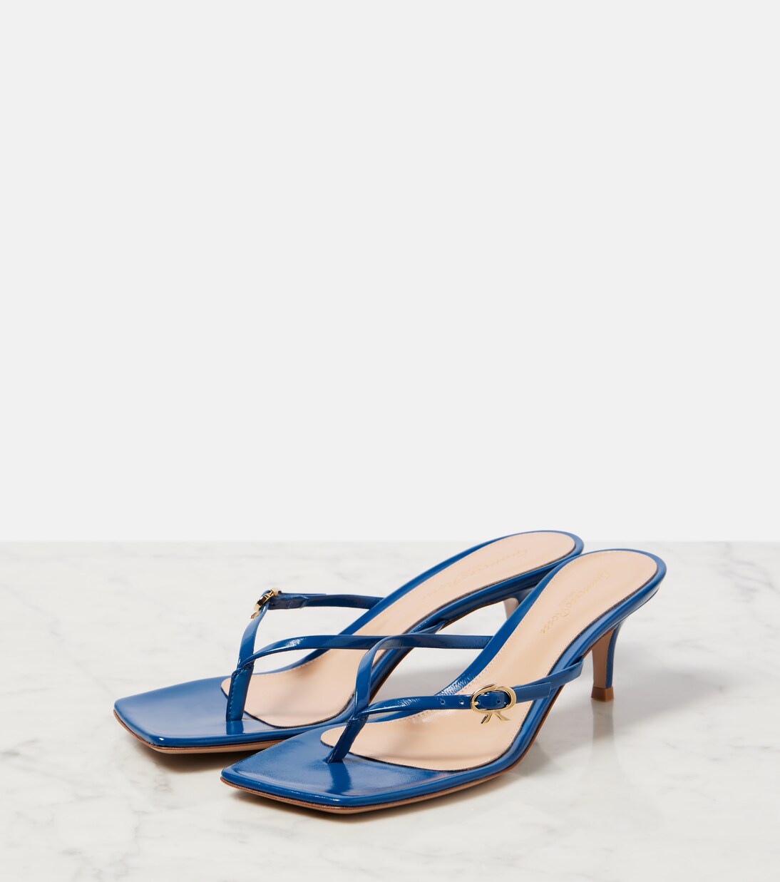 Sandalen Ribbon aus Lackleder | Gianvito Rossi