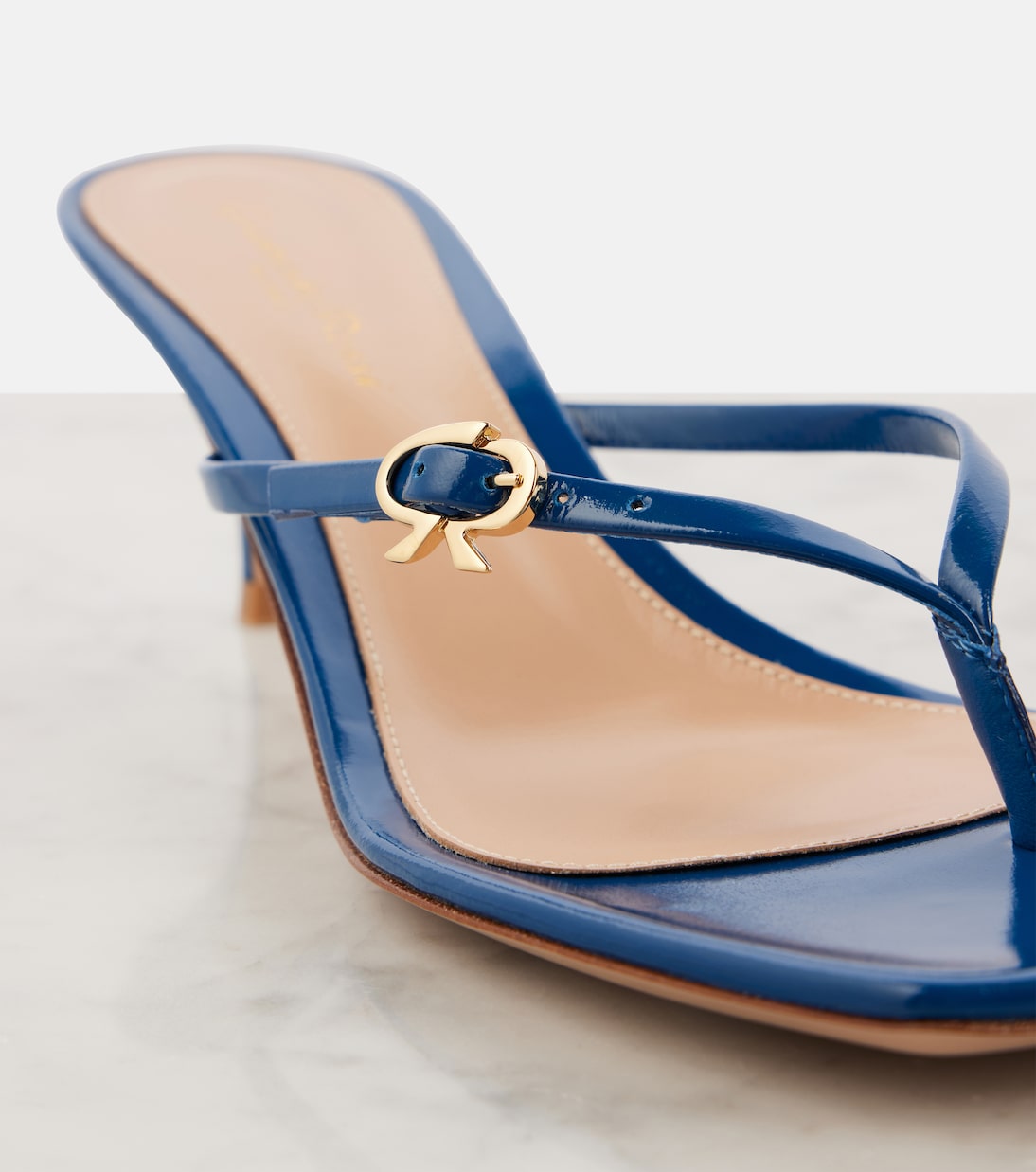 Sandalen Ribbon aus Lackleder | Gianvito Rossi