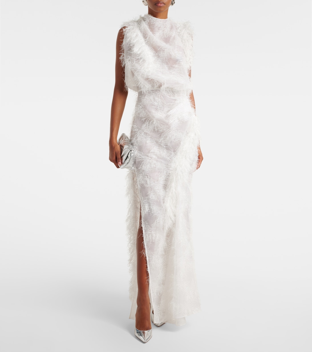 Alabaster silk-blend gown | Maticevski