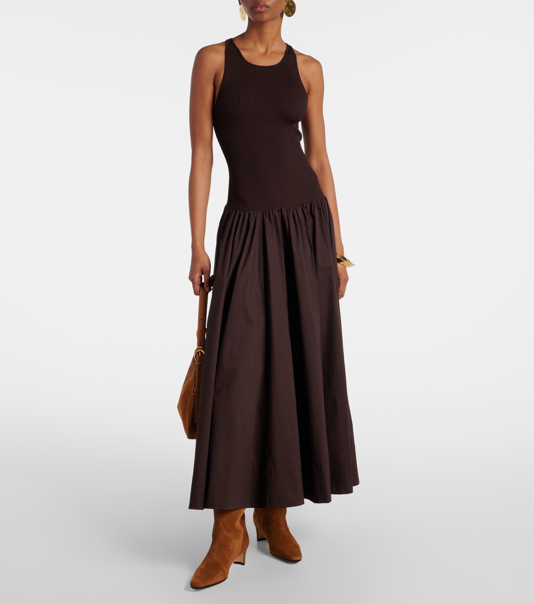 Western Wally 55 suede cowboy boots | Staud