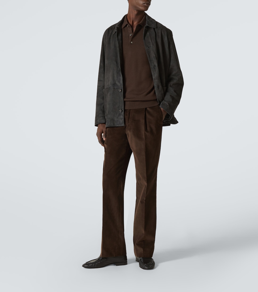 Amo cotton corduroy wide-leg pants | Saman Amel