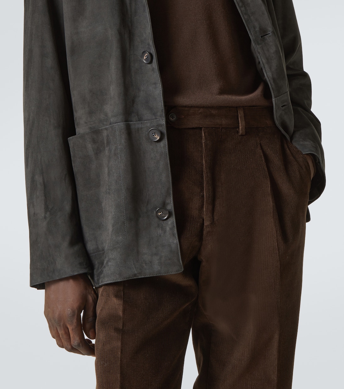 Amo cotton corduroy wide-leg pants | Saman Amel