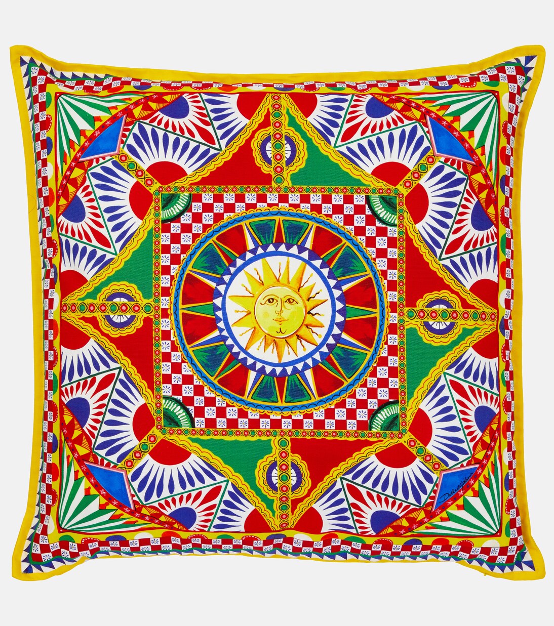 Medium printed canvas cushion | Dolce&Gabbana Casa