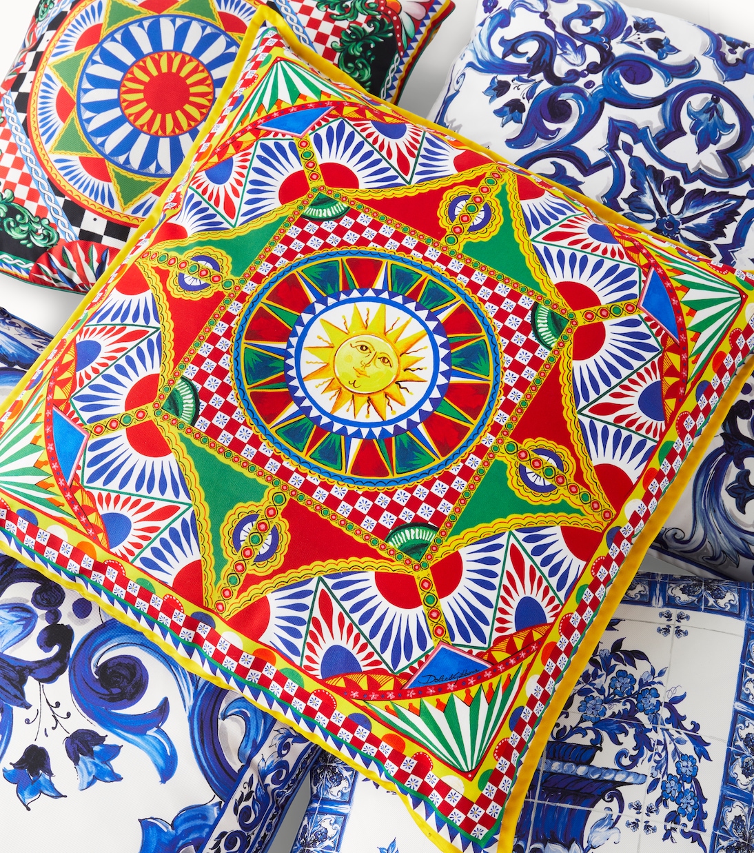 Medium printed canvas cushion | Dolce&Gabbana Casa