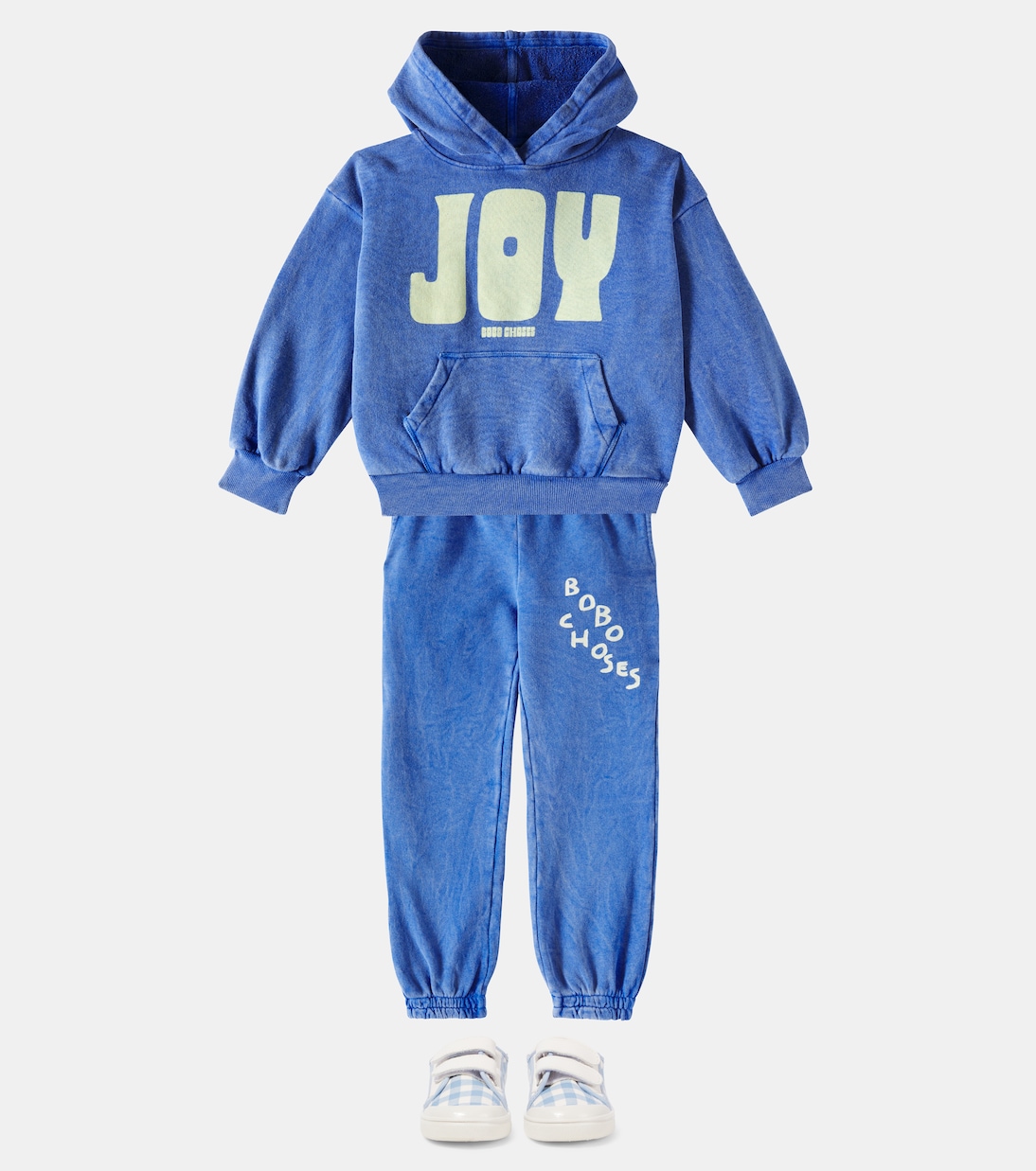 Leather-trimmed gingham sneakers | PèPè