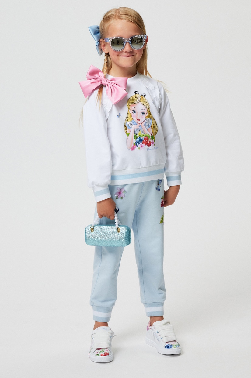 Printed cotton-blend sweatpants | Monnalisa