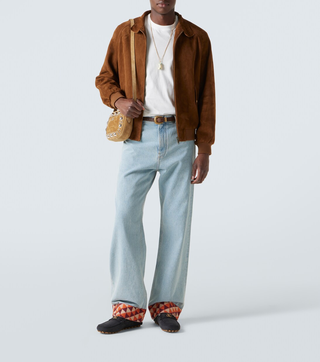 Fastaway VLogo suede driving shoes | Valentino Garavani