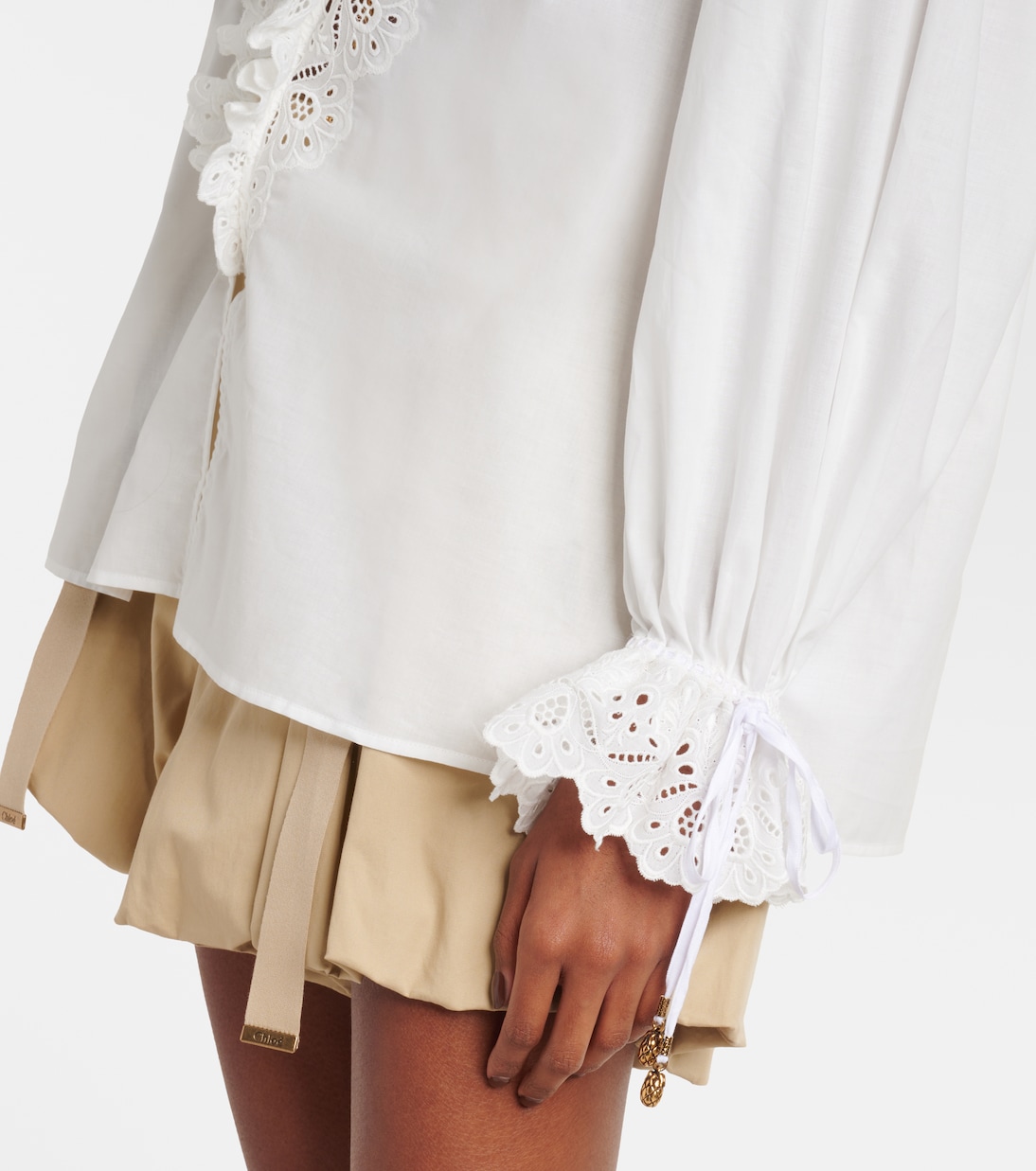 Broderie anglaise cotton voile blouse | Chloé