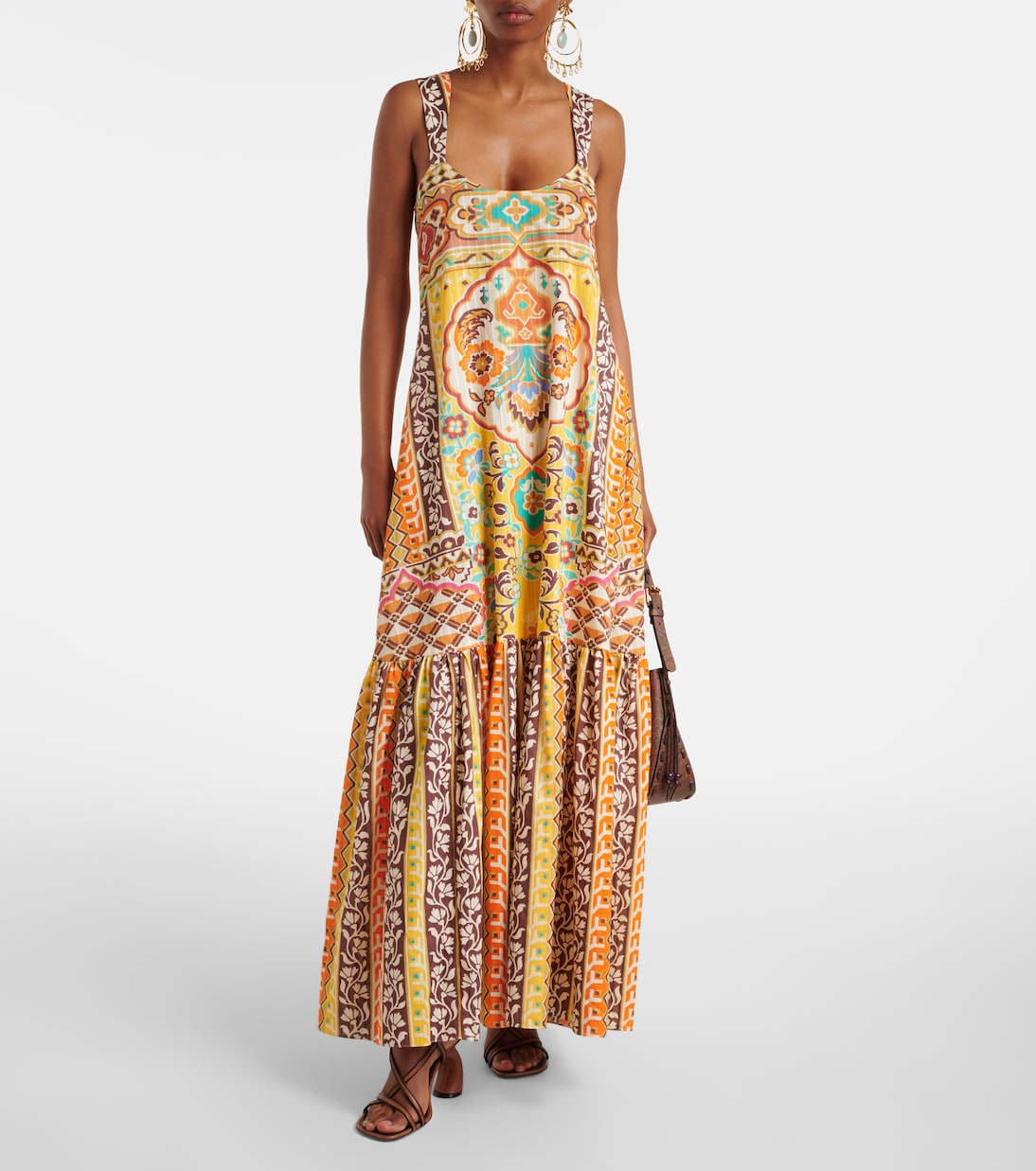Printed cotton maxi dress | Etro