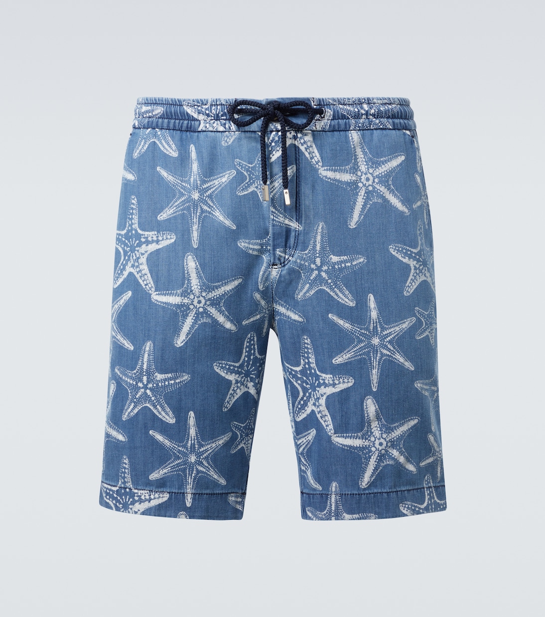 Printed denim Bermuda shorts | Vilebrequin