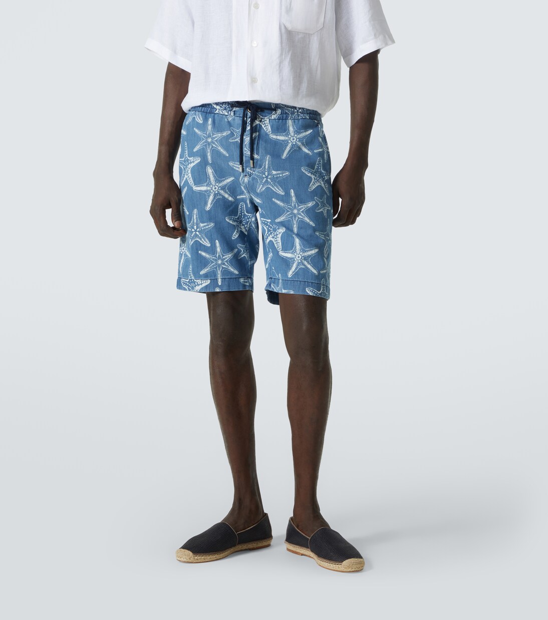 Printed denim Bermuda shorts | Vilebrequin