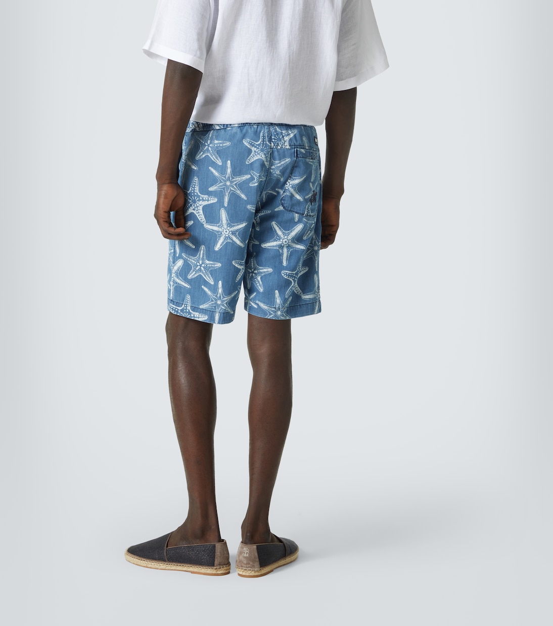 Printed denim Bermuda shorts | Vilebrequin