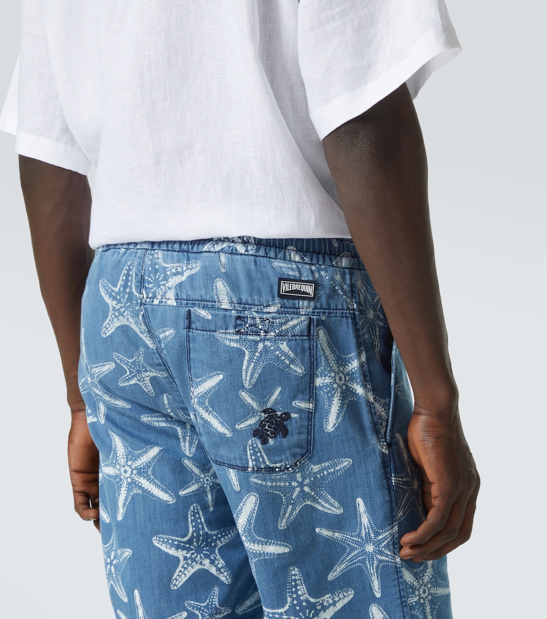 Printed denim Bermuda shorts | Vilebrequin