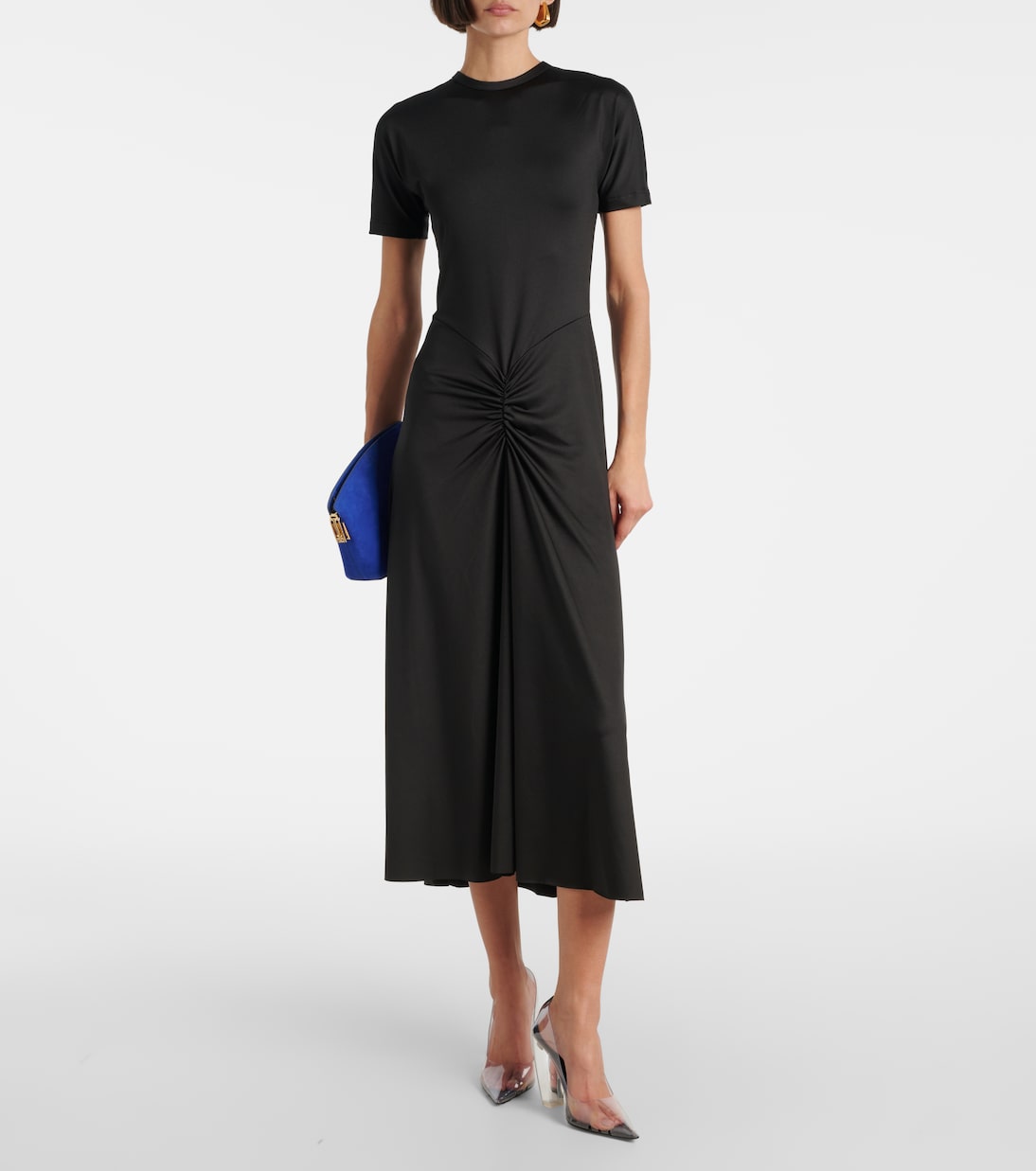 Gathered midi dress | Victoria Beckham