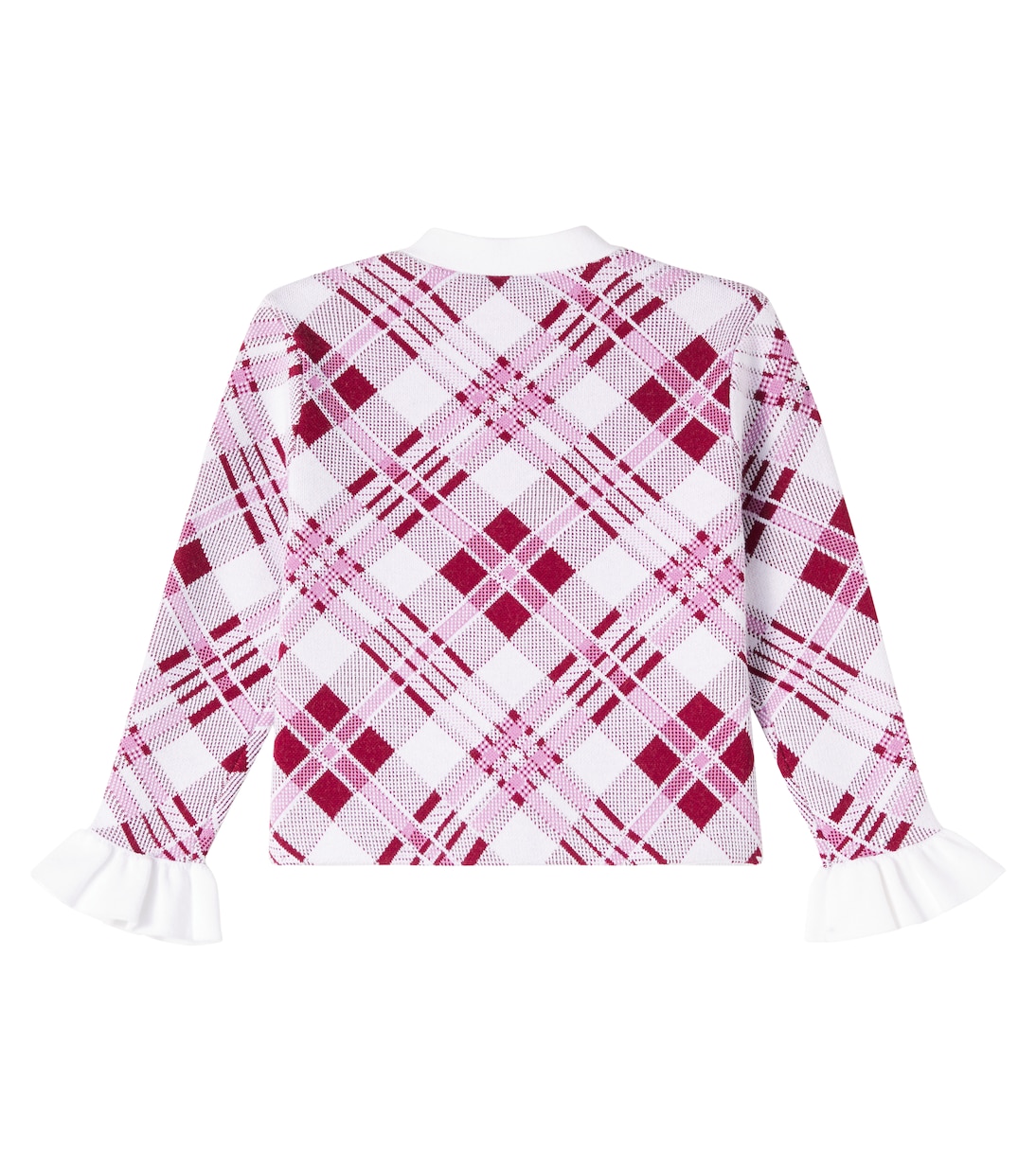 Ruffled checked cardigan | Self-Portrait Kids