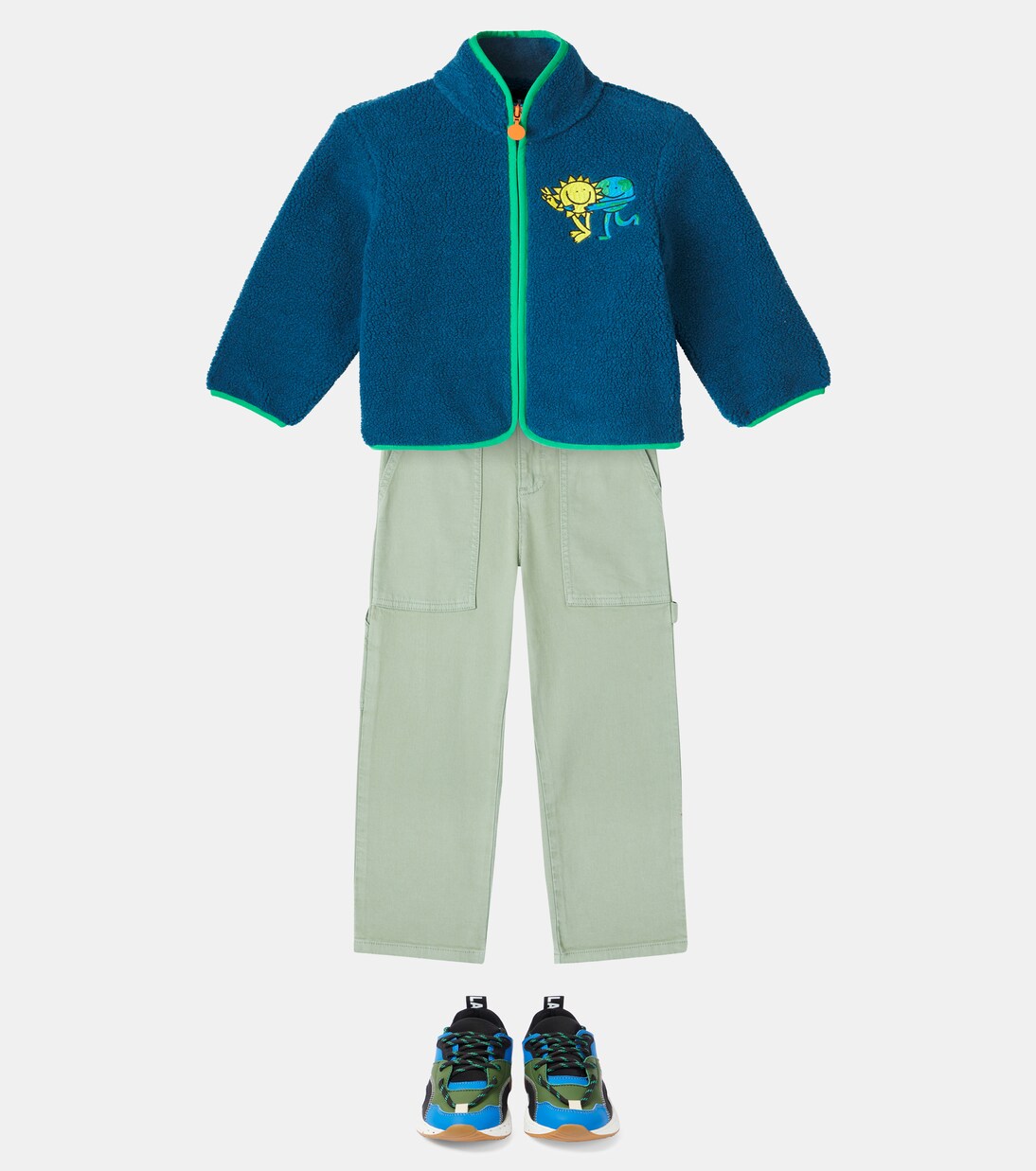 Embroidered fleece jacket | Stella McCartney Kids