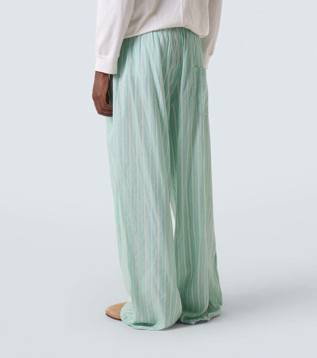 Striped mid-rise pajama pants | Balenciaga