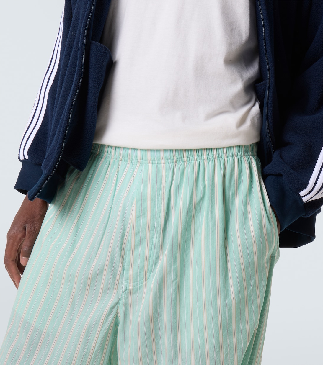 Striped mid-rise pajama pants | Balenciaga