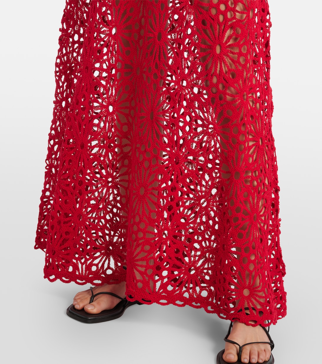 Maxikleid aus Häkelstrick | Norma Kamali