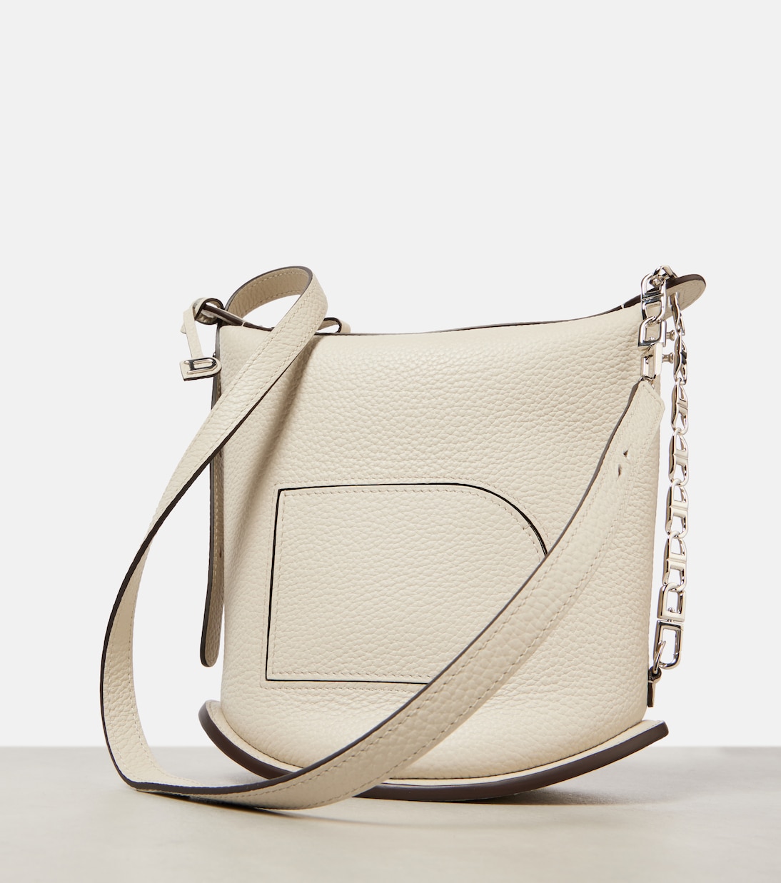 Schultertasche Pin Twist Small aus Leder | Delvaux