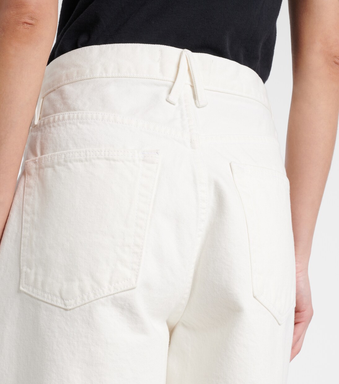 Bermuda di jeans Square a vita alta | Slvrlake