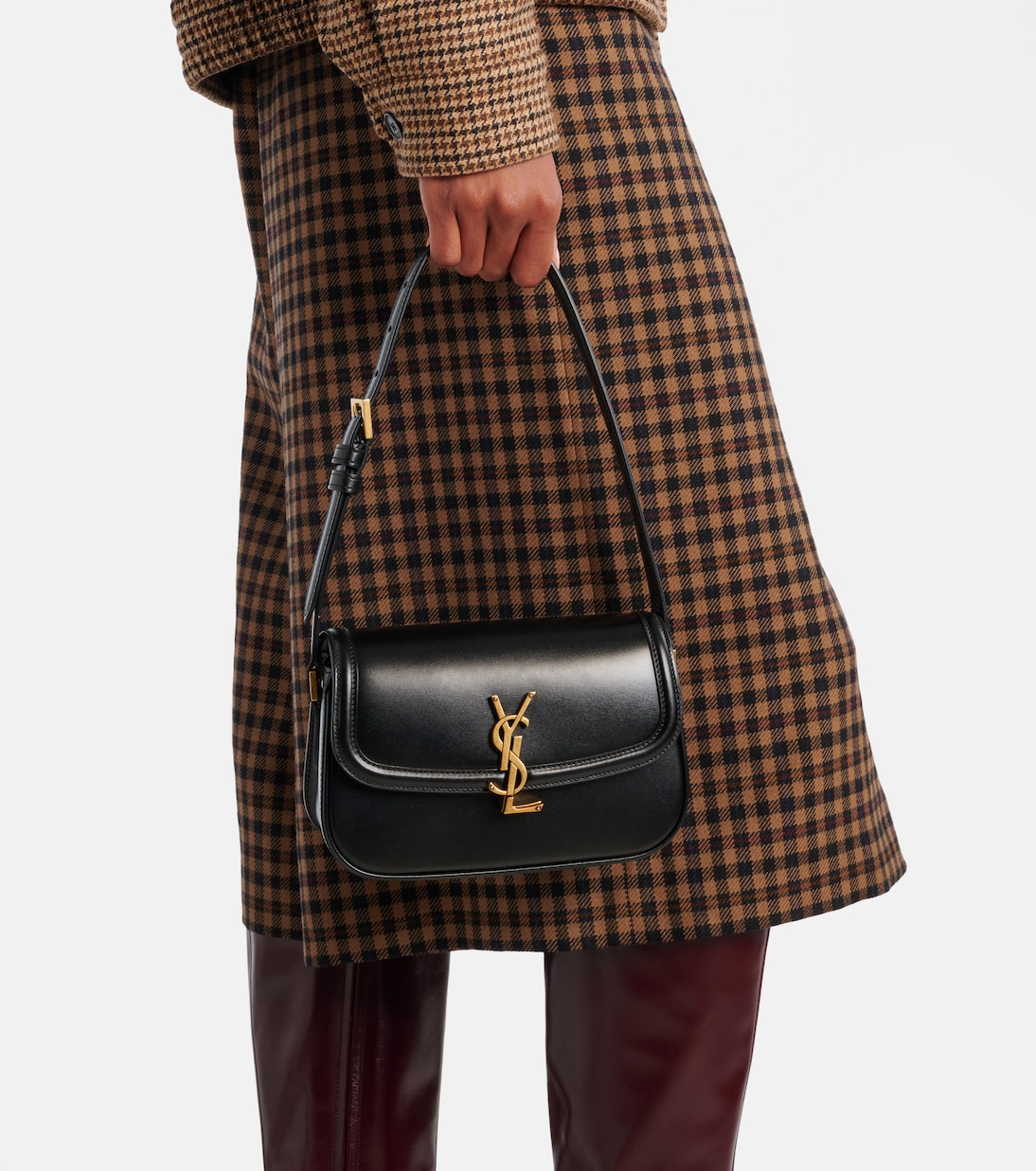 Solferino Mini leather shoulder bag | Saint Laurent