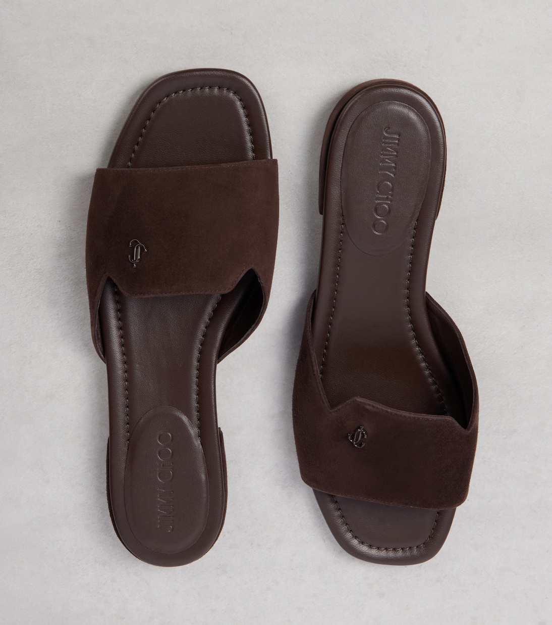 Pantoletten Dina aus Veloursleder | Jimmy Choo