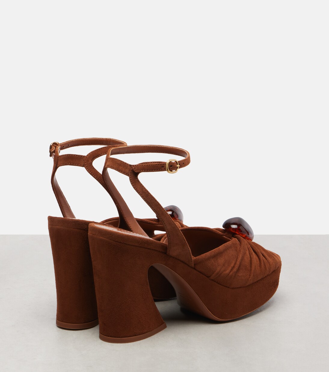 Gleam 120 suede platform sandals | Zimmermann