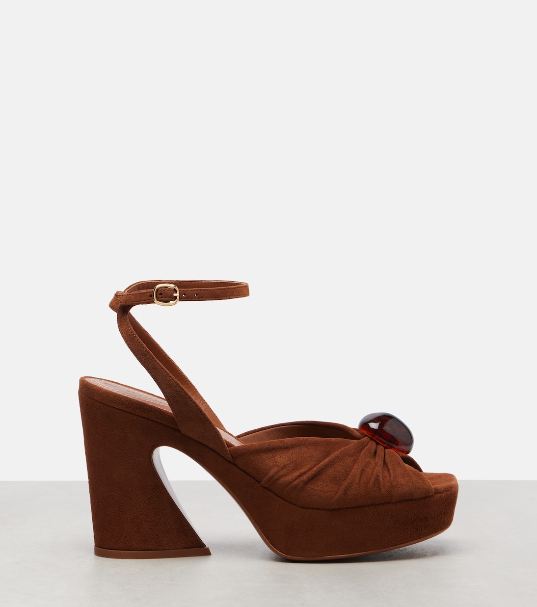 Gleam 120 suede platform sandals | Zimmermann