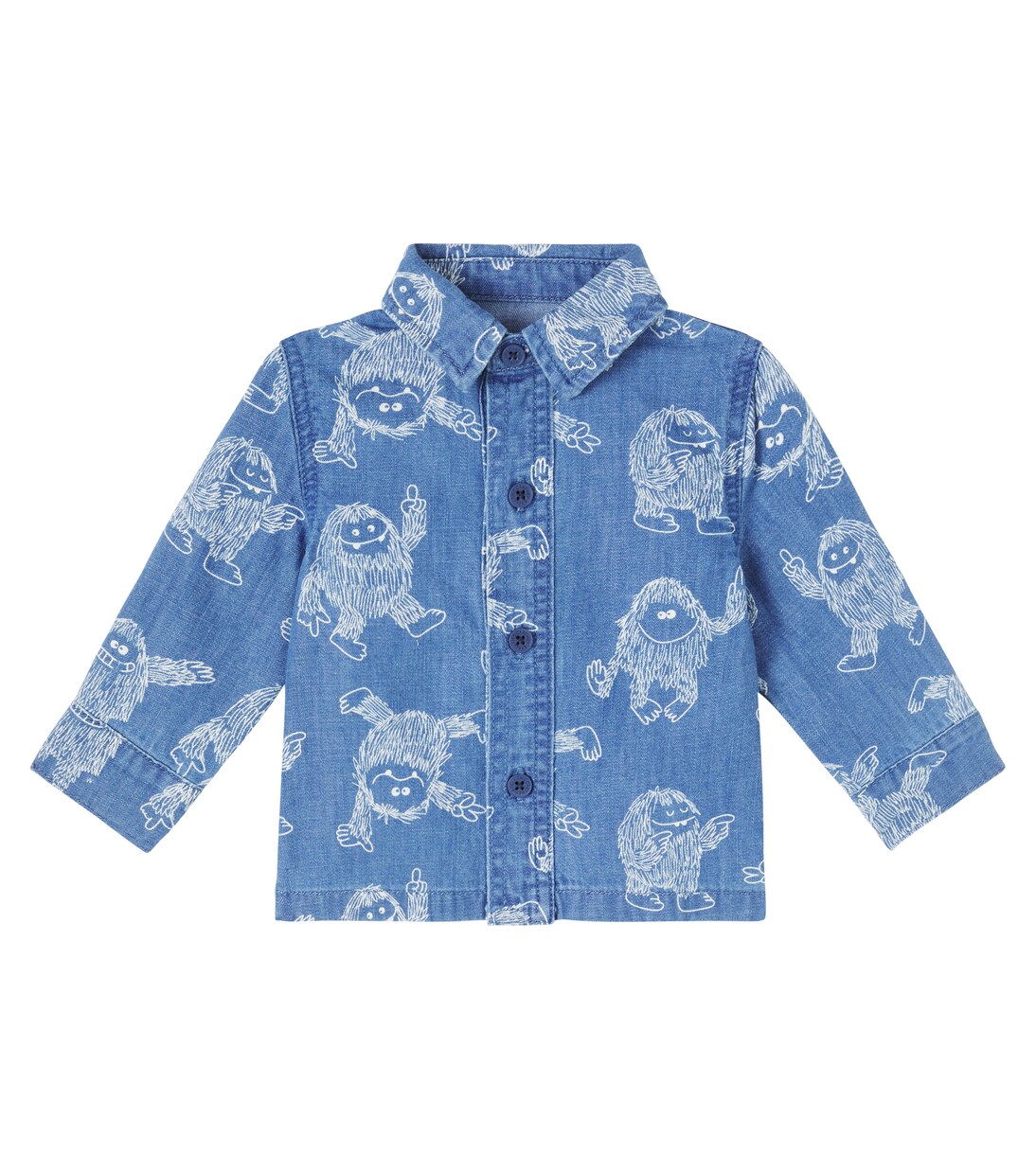 Baby printed denim shirt | Stella McCartney Kids