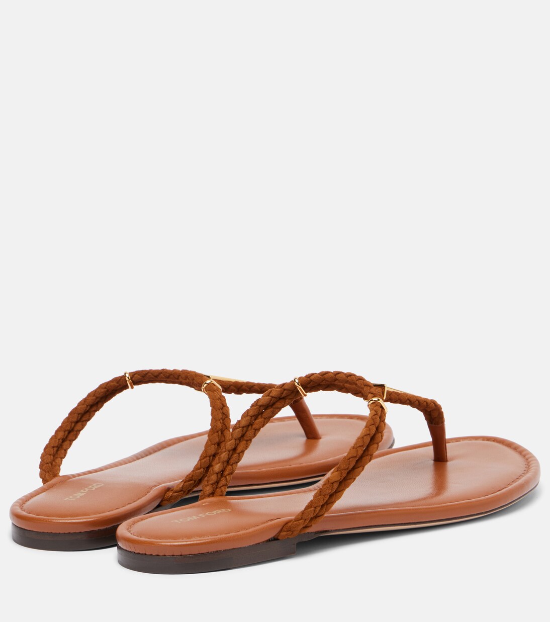 Sandalen aus Leder und Veloursleder | Tom Ford