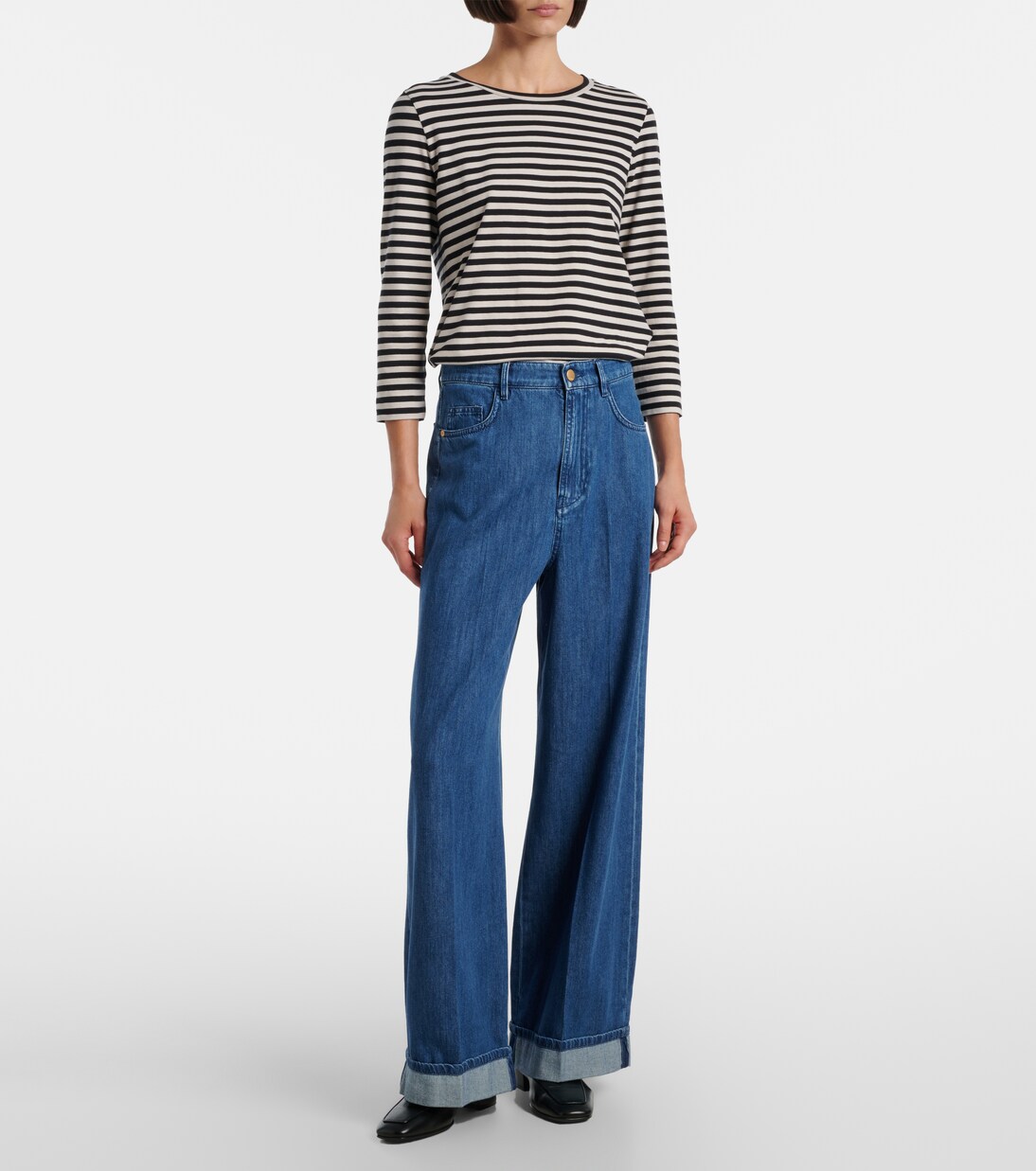 High-rise wide-leg jeans | 'S Max Mara