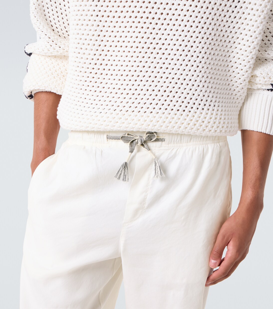 Sonoran linen-blend straight pants | Orlebar Brown