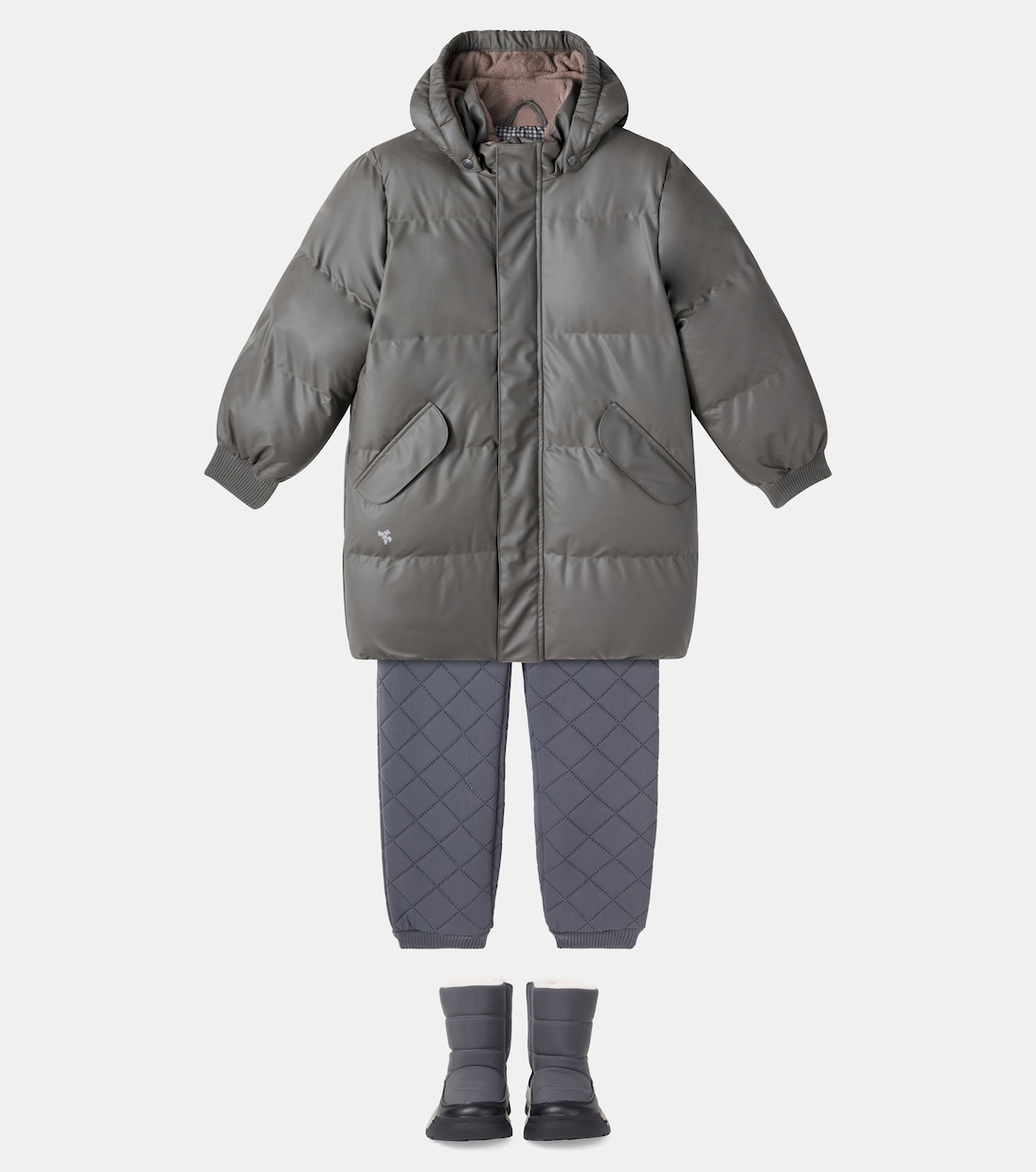 Quilted puffer coat | Wheat