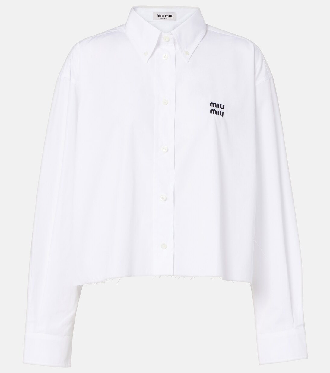 Hemd aus Baumwollpopeline | Miu Miu