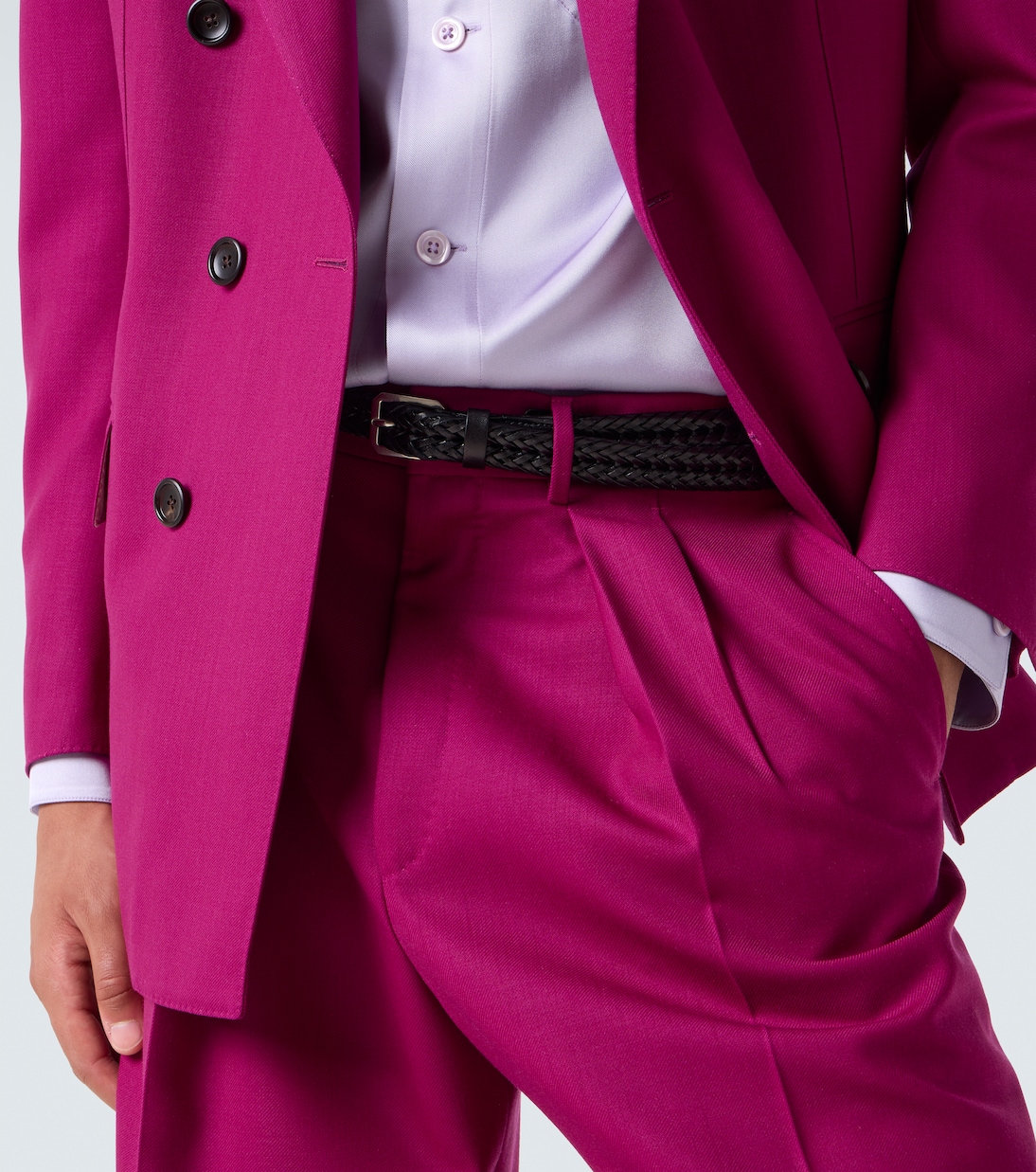 Braided leather belt | Tom Ford