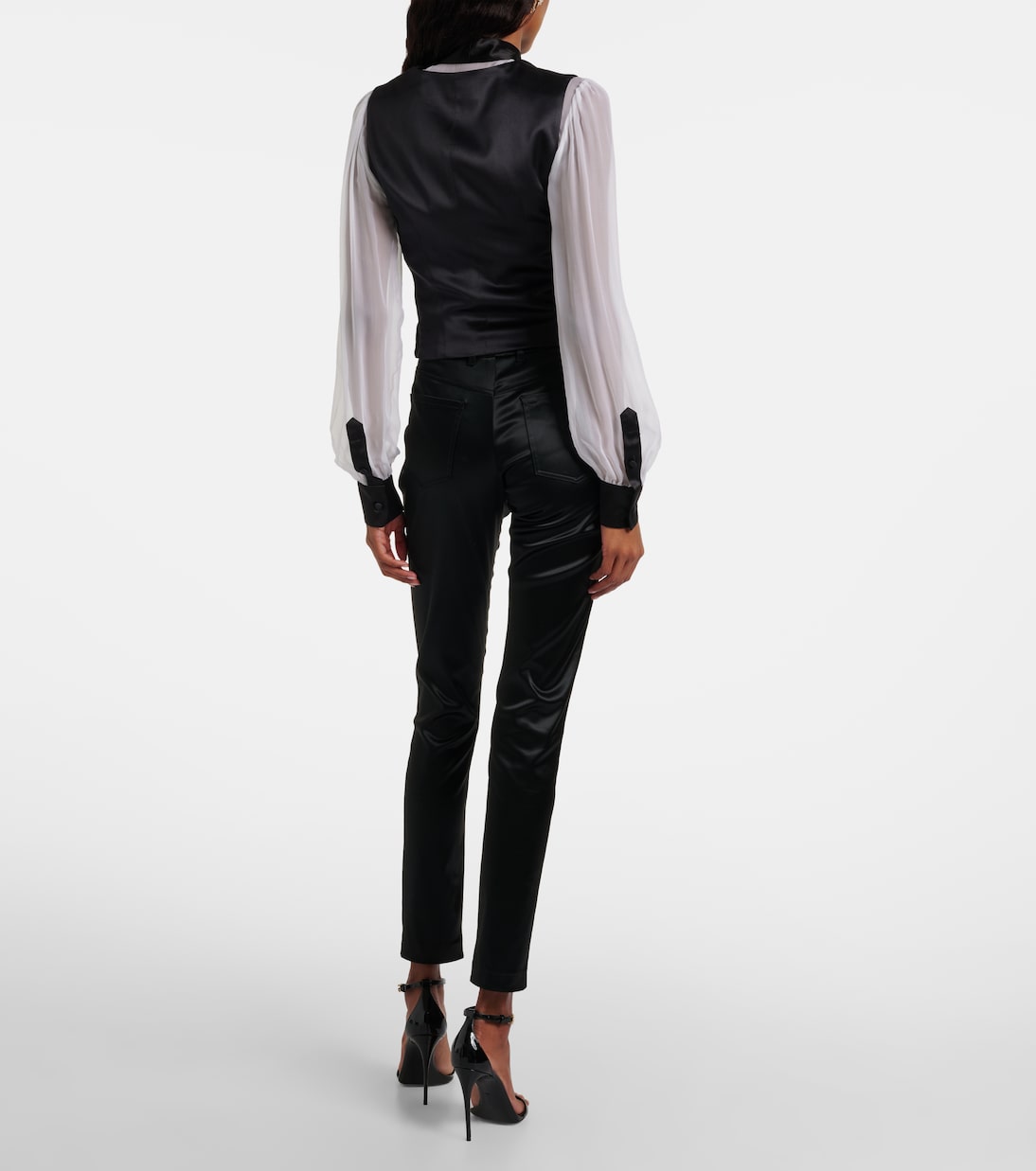 Cotton and silk-blend velvet vest | Dolce&Gabbana