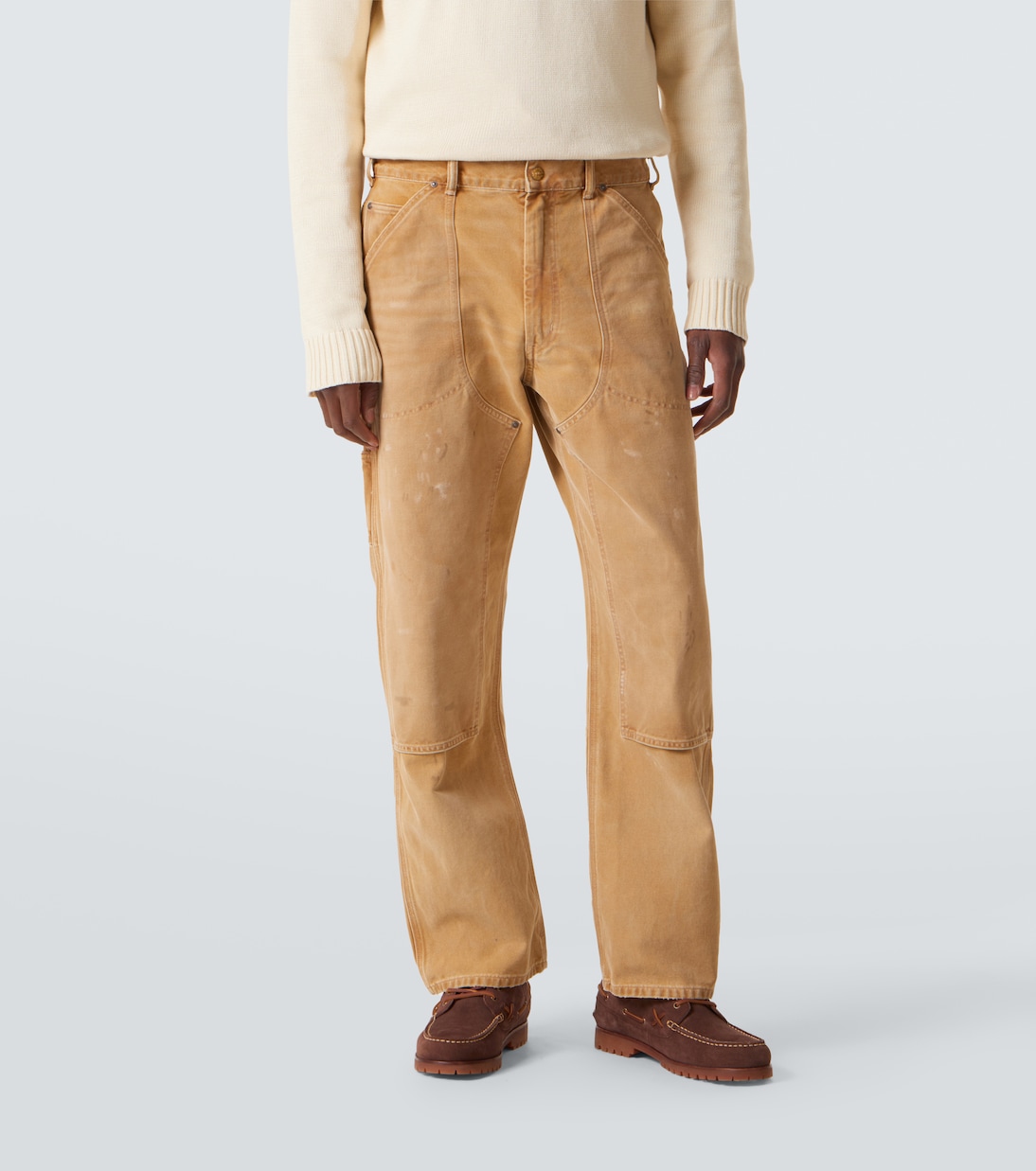Pantaloni regular in canvas di cotone distressed | Polo Ralph Lauren