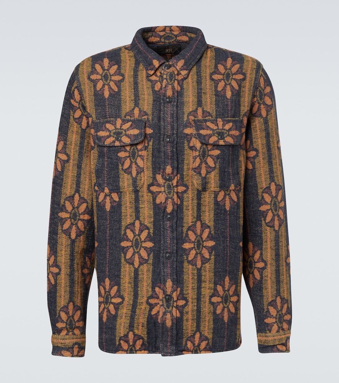 Floral striped cotton jacquard shirt | RRL