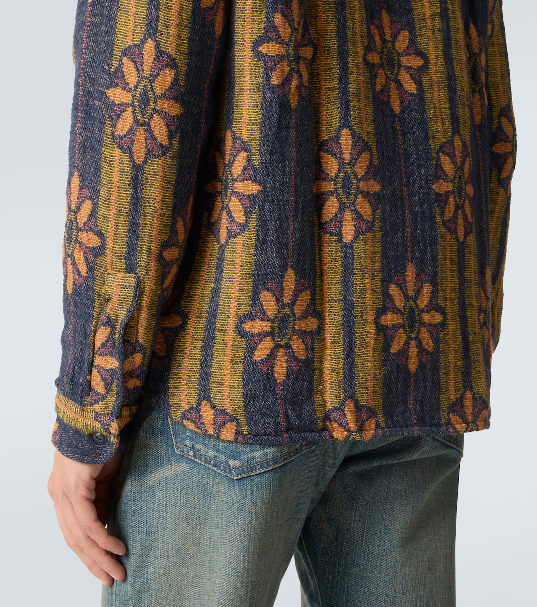 Floral striped cotton jacquard shirt | RRL