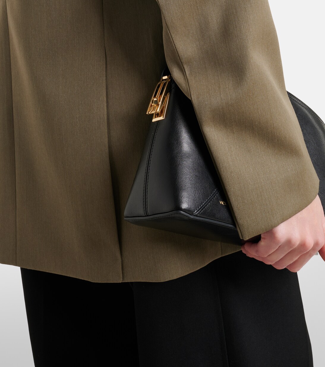 Belted wool-blend blazer | Victoria Beckham