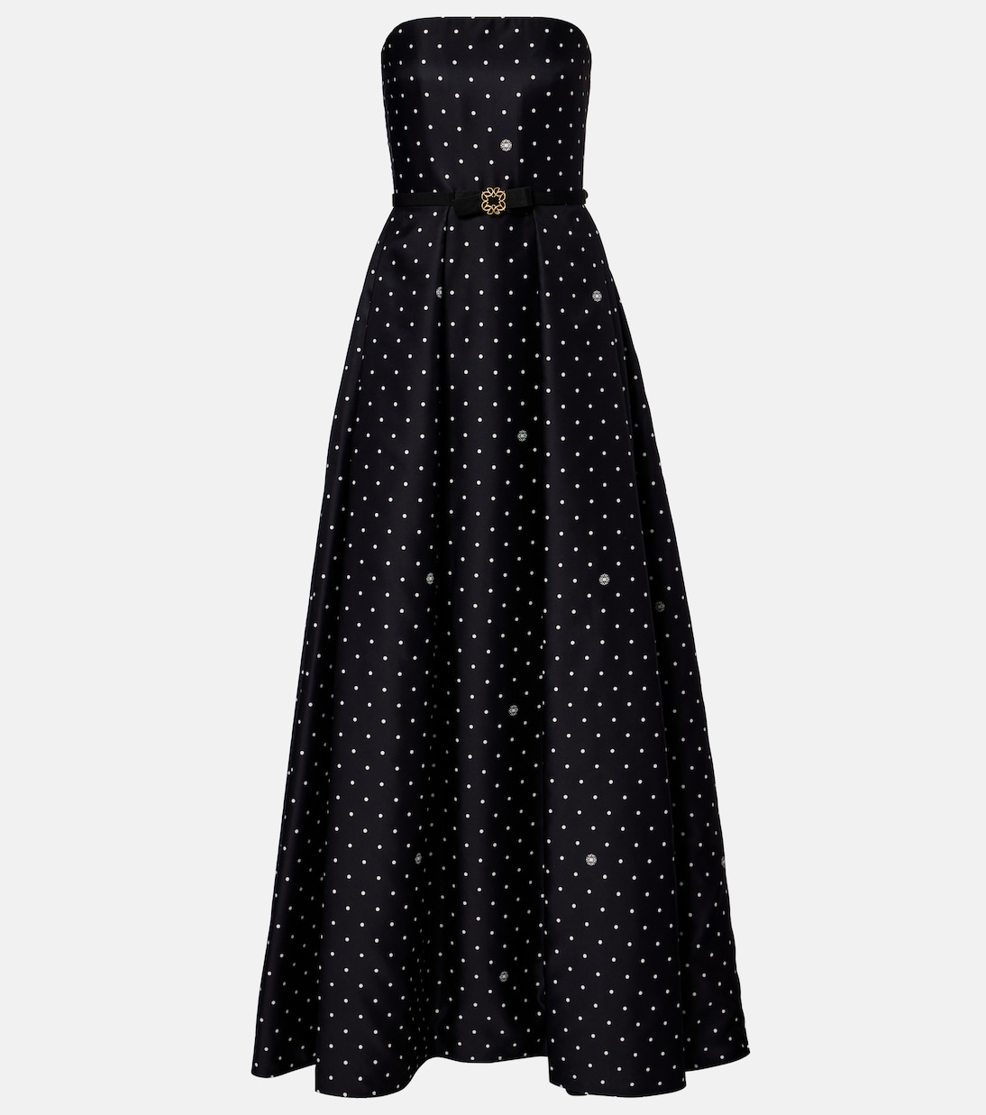 Belted polka-dot gown | Elie Saab