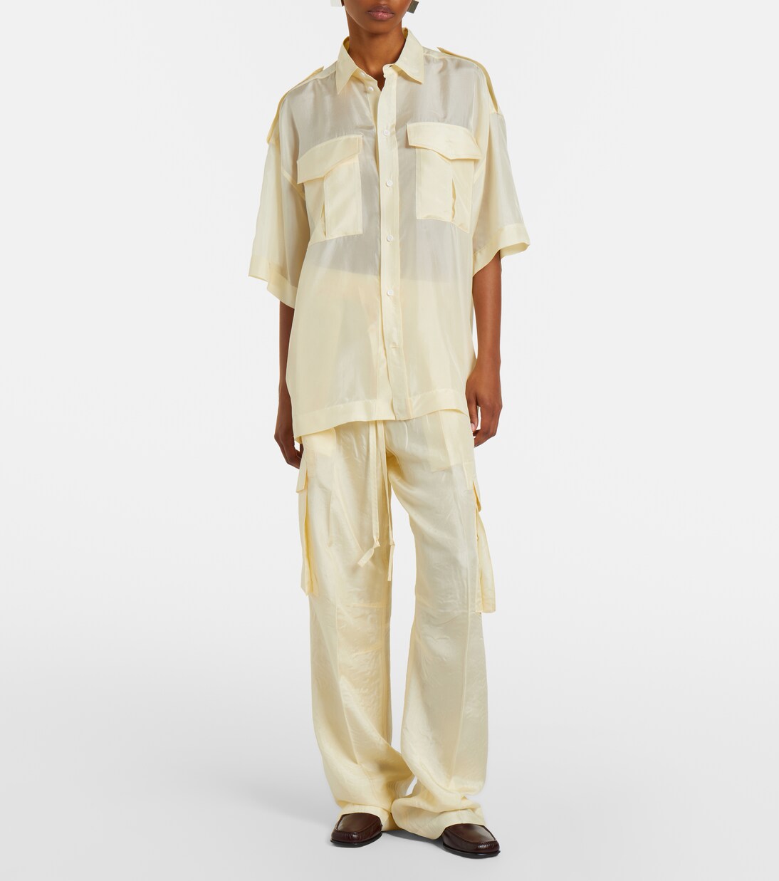 Oversize-Hemd aus Seide | Phoebe Philo