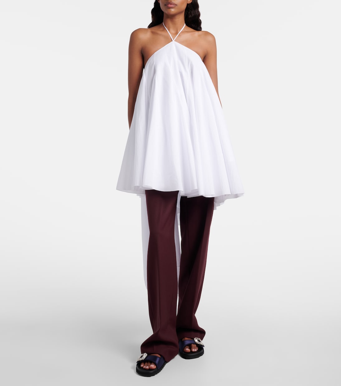 Slidy Viv' satin sandals | Roger Vivier